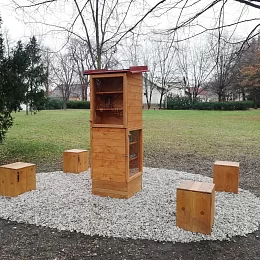 Leseecke im Smetana-Garten