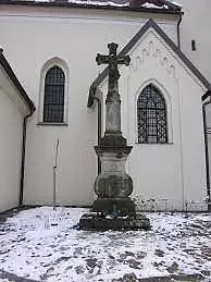 Baroque stone cross