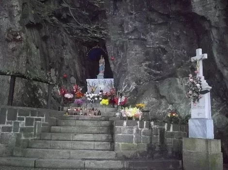 Virgin Mary in the rock